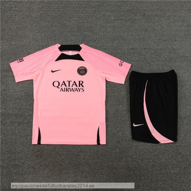 Nuevo Entrenamiento Conjunto Completo Niños Paris Saint Germain 23/24 Rosa Negro Baratas